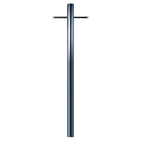 Westinghouse Fixture Accessory Outdoor Post w/ Ladder Rest, Black Steel Brs Cleard Sphrs 6680800